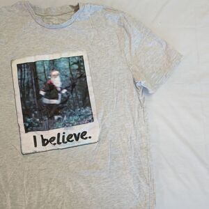 George Gray Short Sleeve Tee with Santa Print